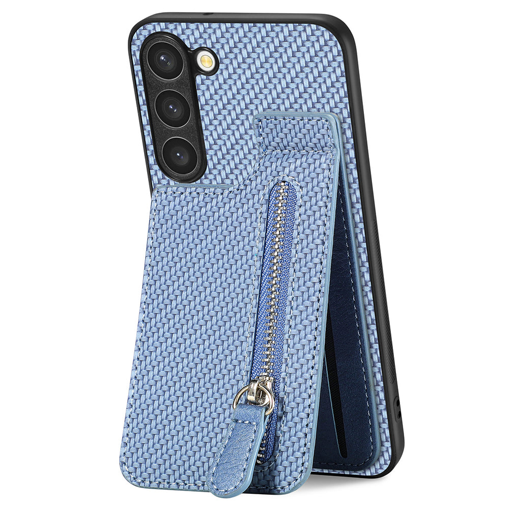 C1-03 For Samsung Galaxy S23 Case Carbon Fiber Leather Coated TPU+PC Phone Cover C1-03 For Samsung Galaxy S23 Case Carbon Fiber Leather Coated TPU+PC Phone Cover